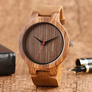 2019 Top Gift – Unisex Bamboo Watch With Genuine Leather