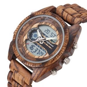 2019 Wooden Digital Sports Watch for Men