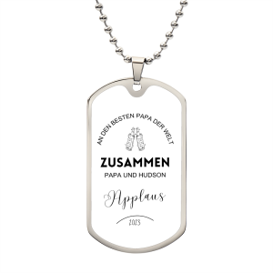 *Evergreen*  2 Dog Tag Necklace